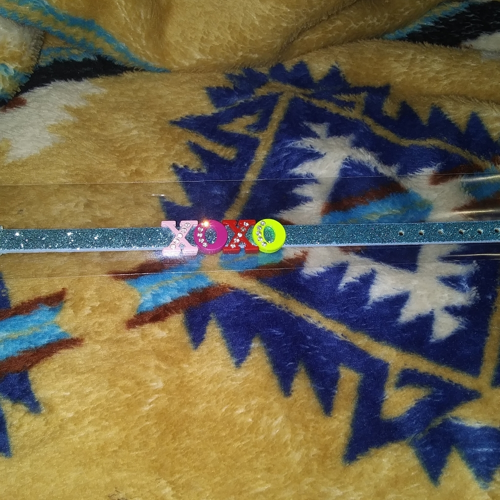 Xoxo glitter bracelet